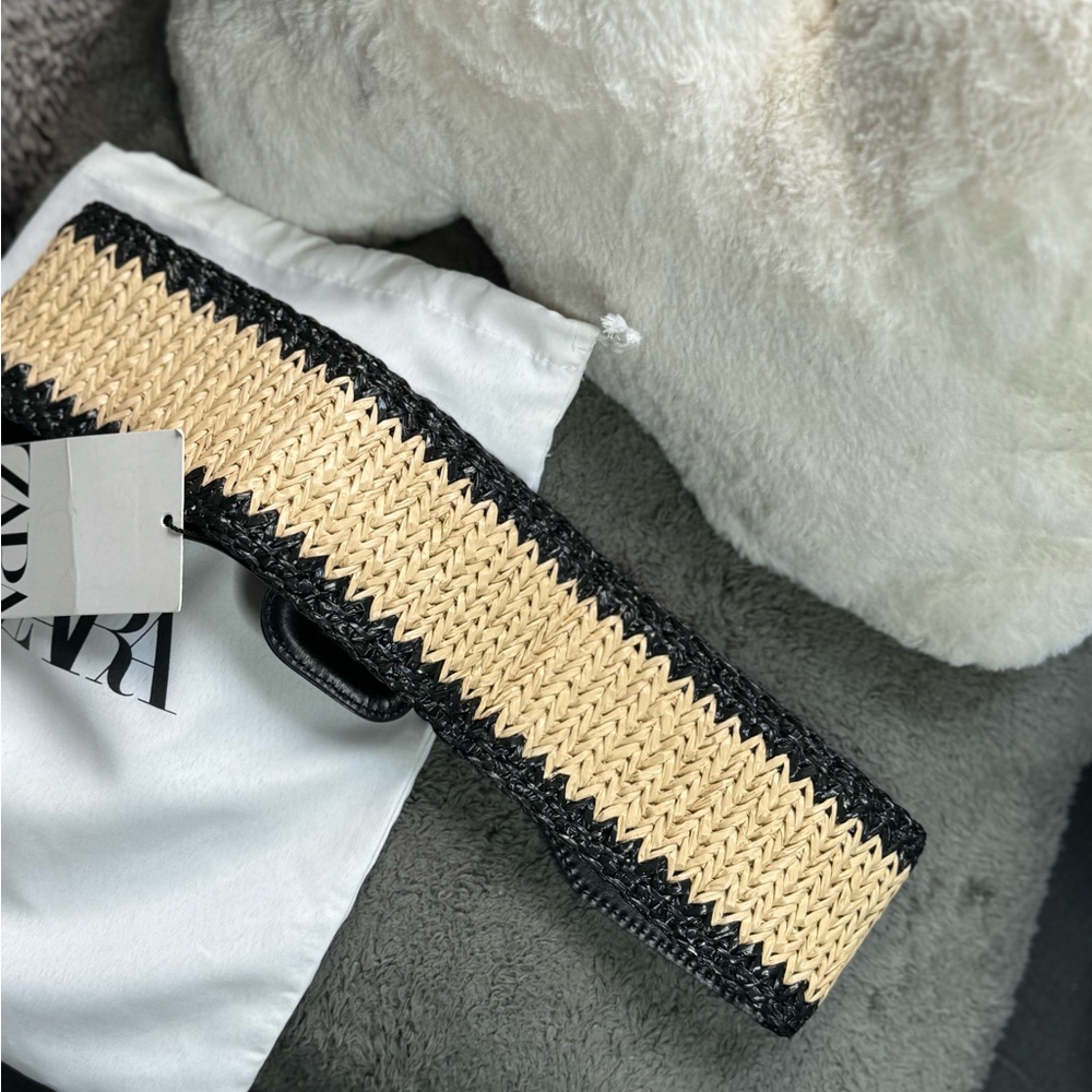 NWT Zara Accessories Woven Combination Belt Size 30 US - Picture 9 of 11